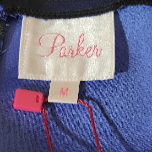 PARKER Sheer Panel Dress - Marine Blue - Picture 7 of 11